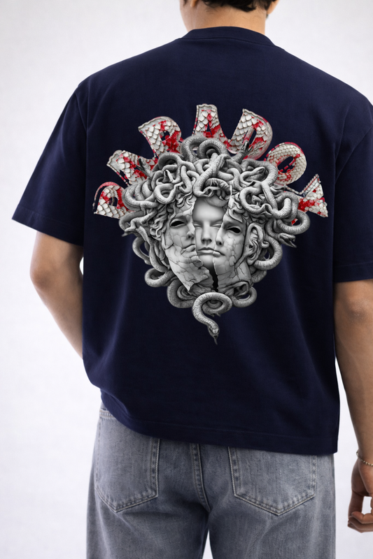 Silent Venom Oversized Midnight Blue Edition Tee | Mens Tshirt