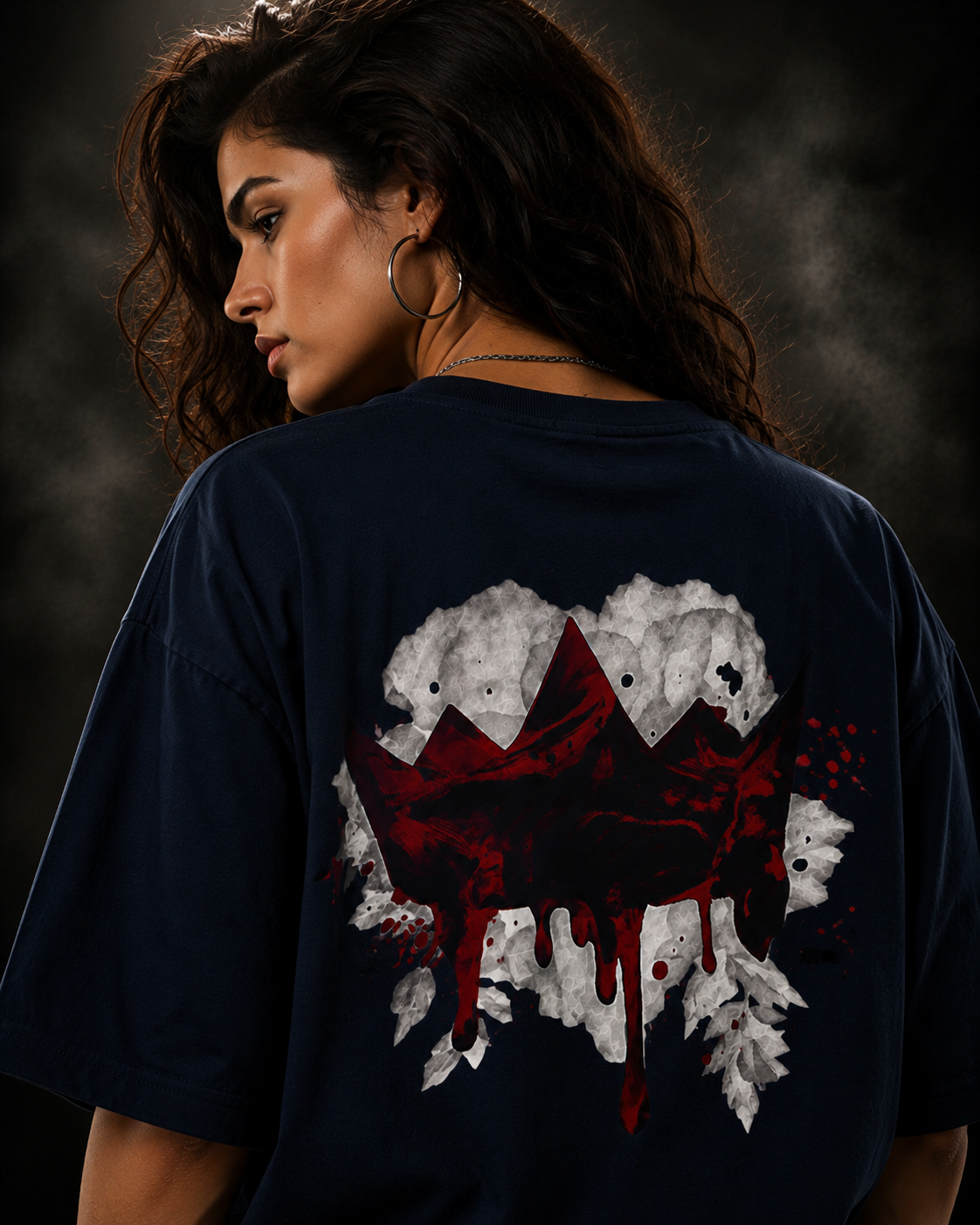 Vengeance Oversized Midnight Blue Edition Tee | Womens Tshirt