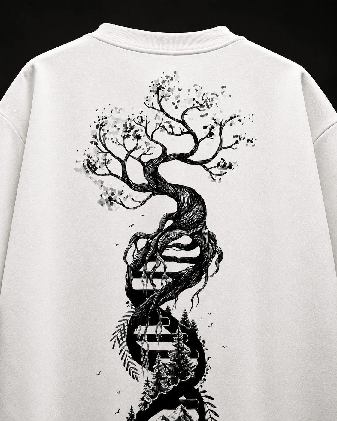 Infinity of Life - Oversized White Edition Tee | Womens Tshirt