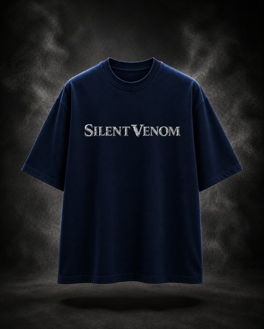 Silent Venom Oversized Midnight Blue Edition Tee | Mens Tshirt