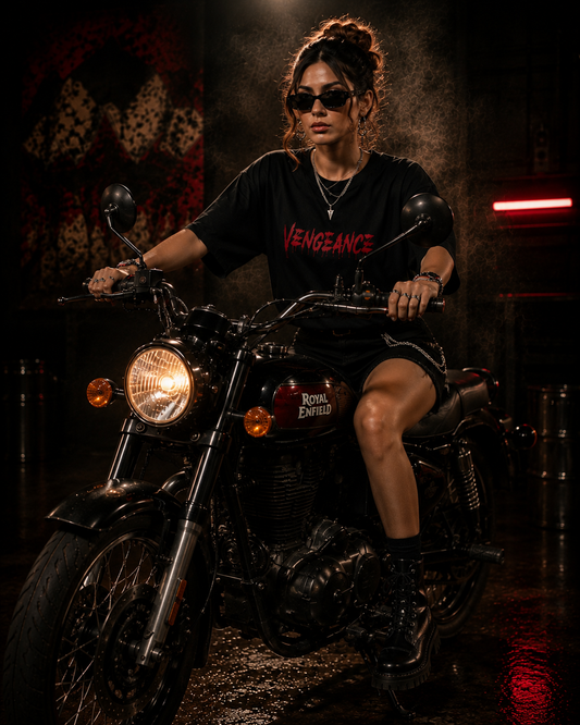 Vengeance Oversized Black Edition Tee | Womens Tshirt