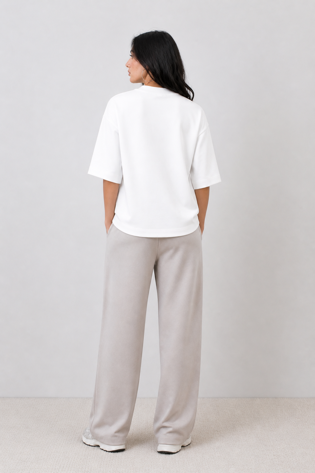 Mom's Era Oversized White Mom's Edition Tee
